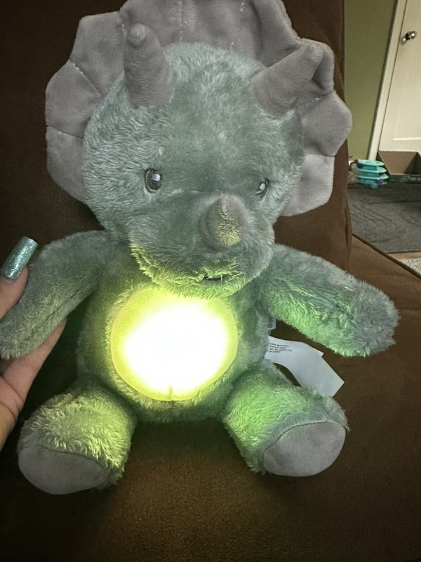 DreamGro Dinosaur Baby Color Changing Light & Lullaby Soother Music Crib Hanger