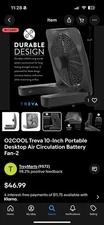 O2COOL Treva 10-Inch Portable Desktop Air Circulation Battery Fan-2