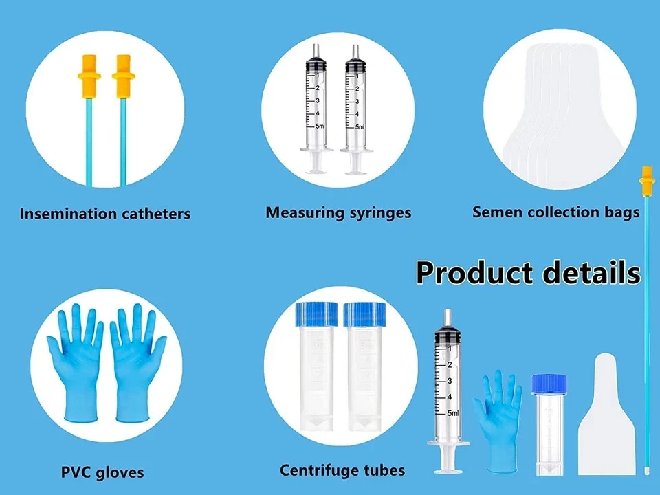 Juego de 10 AI Kit de cría de perros de inseminación artificial, kit de cría canina, insertos para perros Foto 4 de 4