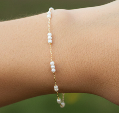 Elegant Gold Color Brass Bracelet 18K Gold Plated Designer Bracelet For Women