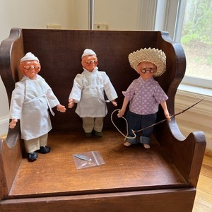 Three vintage handcrafted doll from Spain, likely by Roldan/Klumpe 1950-1960
