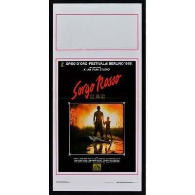 Plakat China Japan Roter Sorghum Zhang Yimou Gong Li Jiang Wen Teng Ru B111