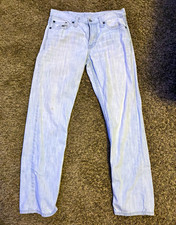 American Eagle Outfitters Unisex Light Blue Denim Slim Straight Jeans