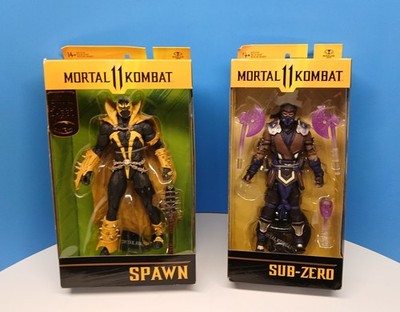McFarlane Toys Mortal Kombat 11 Spawn Gold Label & Sub Zero Variant (NOT MINT)