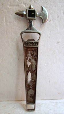 VINTAGE RARE ADV. MERRY SCOT WHISKY MOHAN MEAKIN'S LID OPENER AXE HEAD MUST SEE