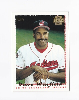 2001 Topps Archives #192 Dave Winfield 95 Cleveland Indians