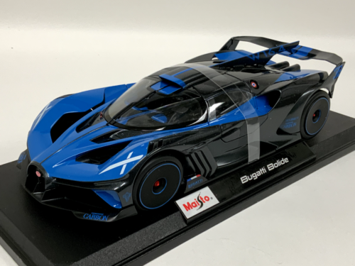 1/18 Maisto Edición Especial Bugatti Bolide en Azul Y Negro