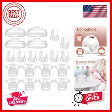 8Pc Duckbill Valves 8Pc Flange Inserts and 4Pc Silicone Diaphragm Compatible ...