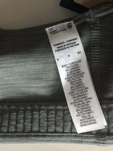 Nike Womens SMALL Sports Bra Med Support Removable Pad Heather Gray BV3636-084 - Picture 7 of 7