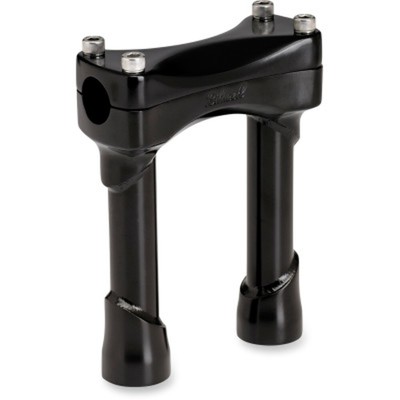 Biltwell Black Murdock 8'' Straight Steel Risers Clamp Harley Softail Dyna XL