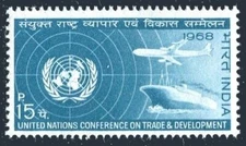 India 463, MNH. Michel 445. UN Conference on Trade and Development, 1968