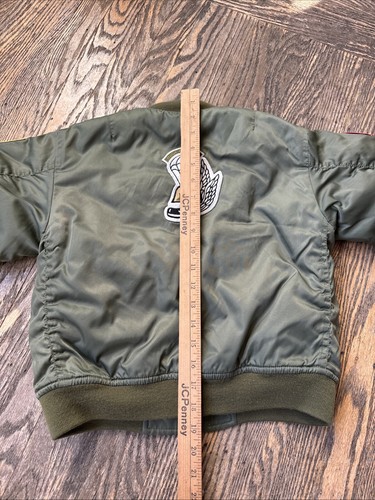 Vtg FLIGHT Bomber JACKET Pilot SPACE Top Gun Blackhawk F16 Youth Size 7 - Picture 17 of 17