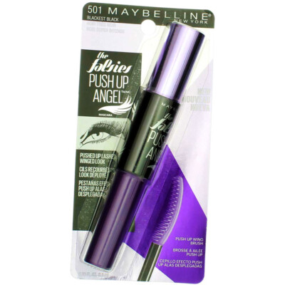 3 Pack Maybelline The Falsies Push Up Angel Washable Mascara, Blackest Black ...