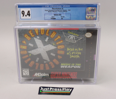 Revolution X Aerosmith Nintendo SNES 1995 Acclaim Sealed CGC