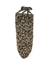 Handmade Fabric Cloth Plastic Grocery Bag Holder Dispenser Organizer Leaves XL