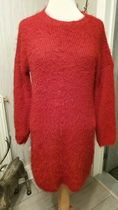 ladies red jumper dress