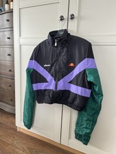 Urban Outfitters Ellesse Shell Cropped Jacket Size Uk 12