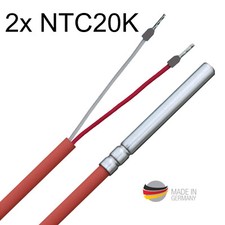 2 Stück NTC20K NTC 20K Temperaturfühler Temperatursensor Widerstandsthermometer