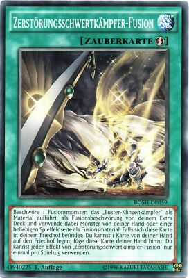 BOSH-DE059 Zerstörungsschwertkämpfer-Fusion 1 Aufl. aus Braekers of Shadow