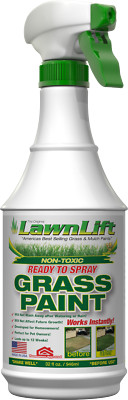 Lawnlift Ready to use Grass Paint. Just shake and spray!