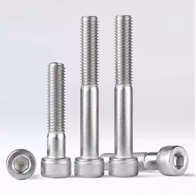 Part Threaded Socket Cap Head Bolt Allen key Screws Stainless Steel M4 M5 M6 M8