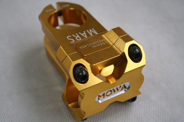gold mtb stem