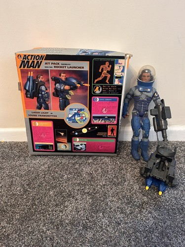 Action Man Space Commando Jet Pack Raketenwerfer verpackte Figur Hasbro 1993 - Bild 5 von 13