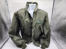 US Military Pilot CWU-45/P Flight Jacket Flyer's Cold Weather LARGE USAF Green L
