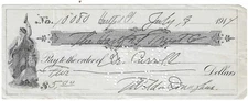 1914 Check, Hartford Trust Company (Connecticut), Weldon D. Maghae, Dr. Carroll