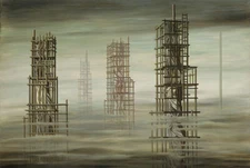 KAY SAGE Surrealism Art Poster or Rolled Canvas Print "TOMORROW IS NEVER"