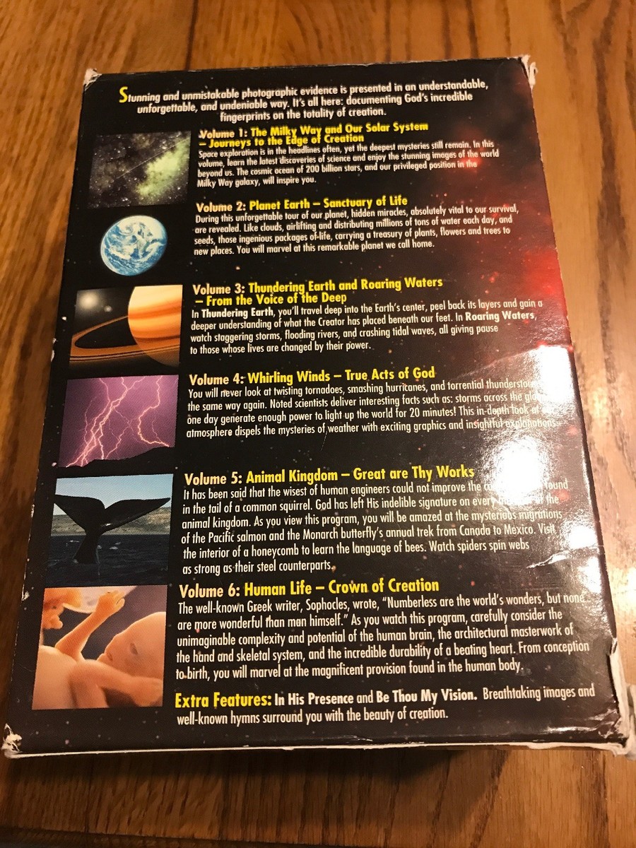 Wonders of God's Creation Vol 1-6 (DVD 5-disc Missing 5 Disc set
