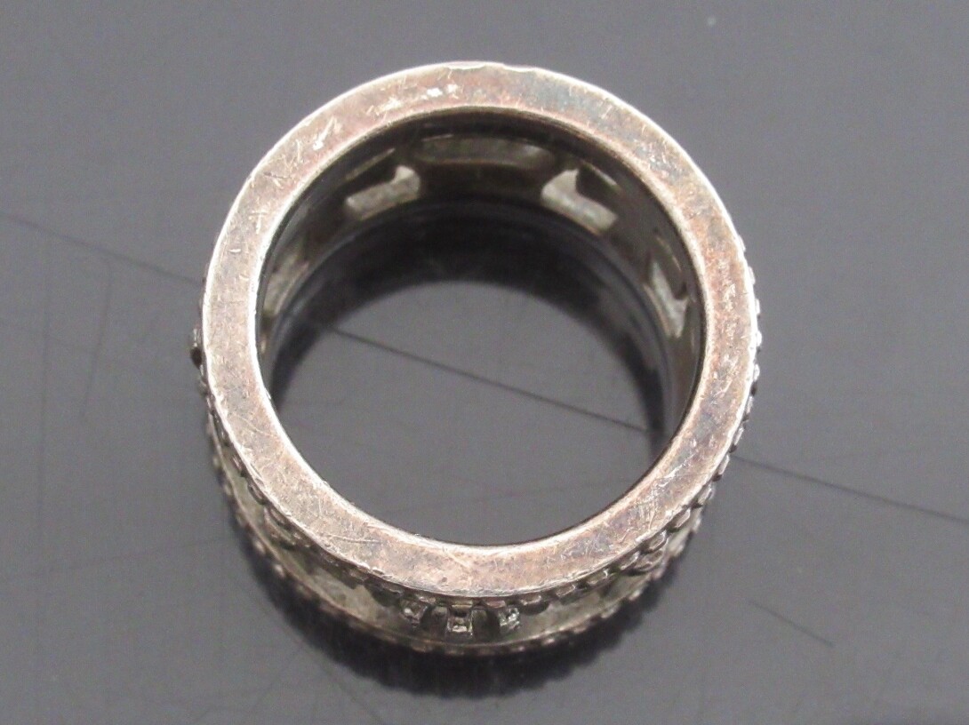Auth Justin Davis Crown&Cross Motif Sterling Silver 925 Ring Auth Justin Davis Crown&Cross Motif Sterling Silver 925 Ring