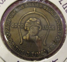 VTG Radio Orphan Annie's Secret Society Ovaltine 3 Times A Day Token
