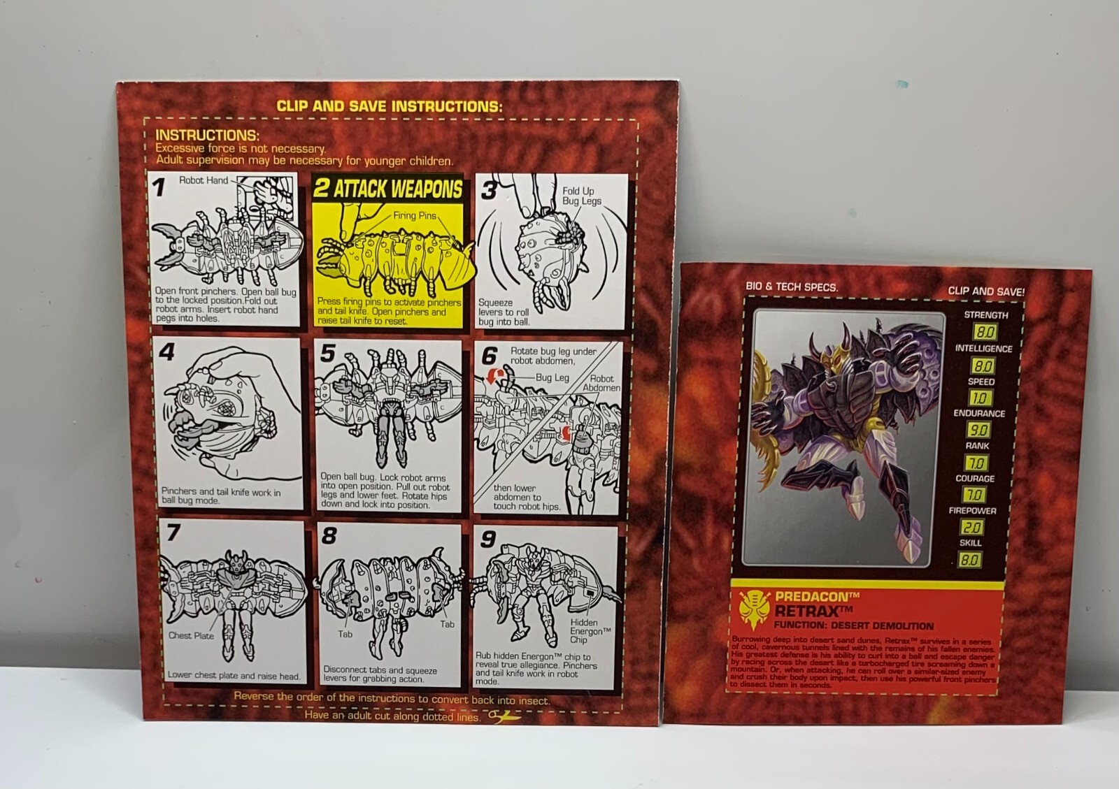 Transformers Beast Wars Vintage 1996 Evil Predacon Retrax eBay