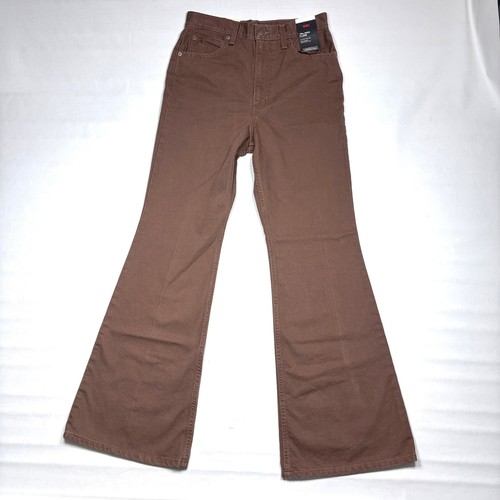 New With Tags Levi's '70s High Rise Flare Brown Denim Jeans Pants Womens 29 X 32