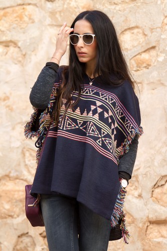 ZARA Cape Poncho Giacca Azteca Taglie S M RIF. 5410 270 | eBay