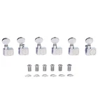 6 Inline Dual Pin Guitar Tuners 2 Pin Tuning Keys for American Strat/Tele Guitar