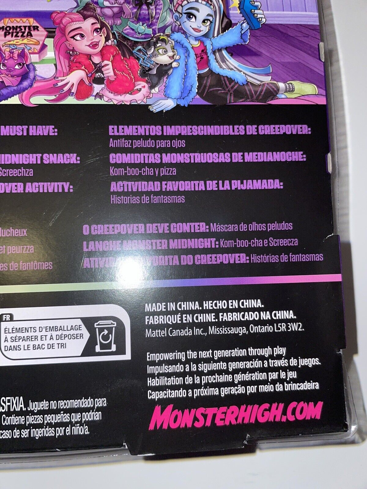 Boneca Monster High Creepover Clawdeen Wolf Mattel em Promoção na