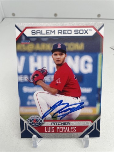 2023 Choice, Salem Red Sox LUIS PERALES Boston Red Sox Signed 750 Made - Picture 3 of 5