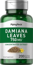 Damiana Turnera Diffusa 200 capsulas 750mg Afrodisiaco energizante FRASCO AHORRO