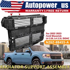 1x Radiator Support Black NZ6Z-8B455-A for Ford Maverick 2022-2023 L4 2.0/2.5L