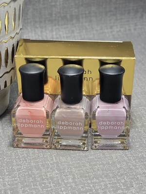Deborah Lippmann Gel Lab Pro Color Nail Polish Trio Set .27 oz / 8ml New in Box