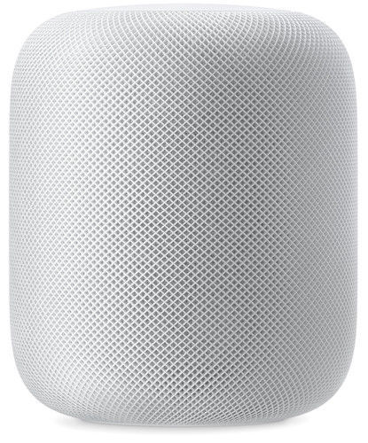 White Apple HomePod Smart Speaker with Voice Assistant Technology