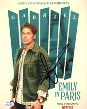 Lucas Bravo Emily in Paris Autographed Signed 8x10 Photo ACOA