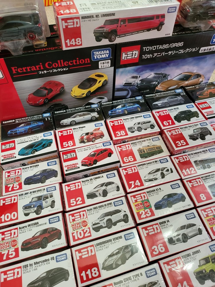 TOMICA CARS - CHOOSE YOUR MODEL - FERRARI LAMBO TOYOTA NISSAN SUBARU - BRAND NEW