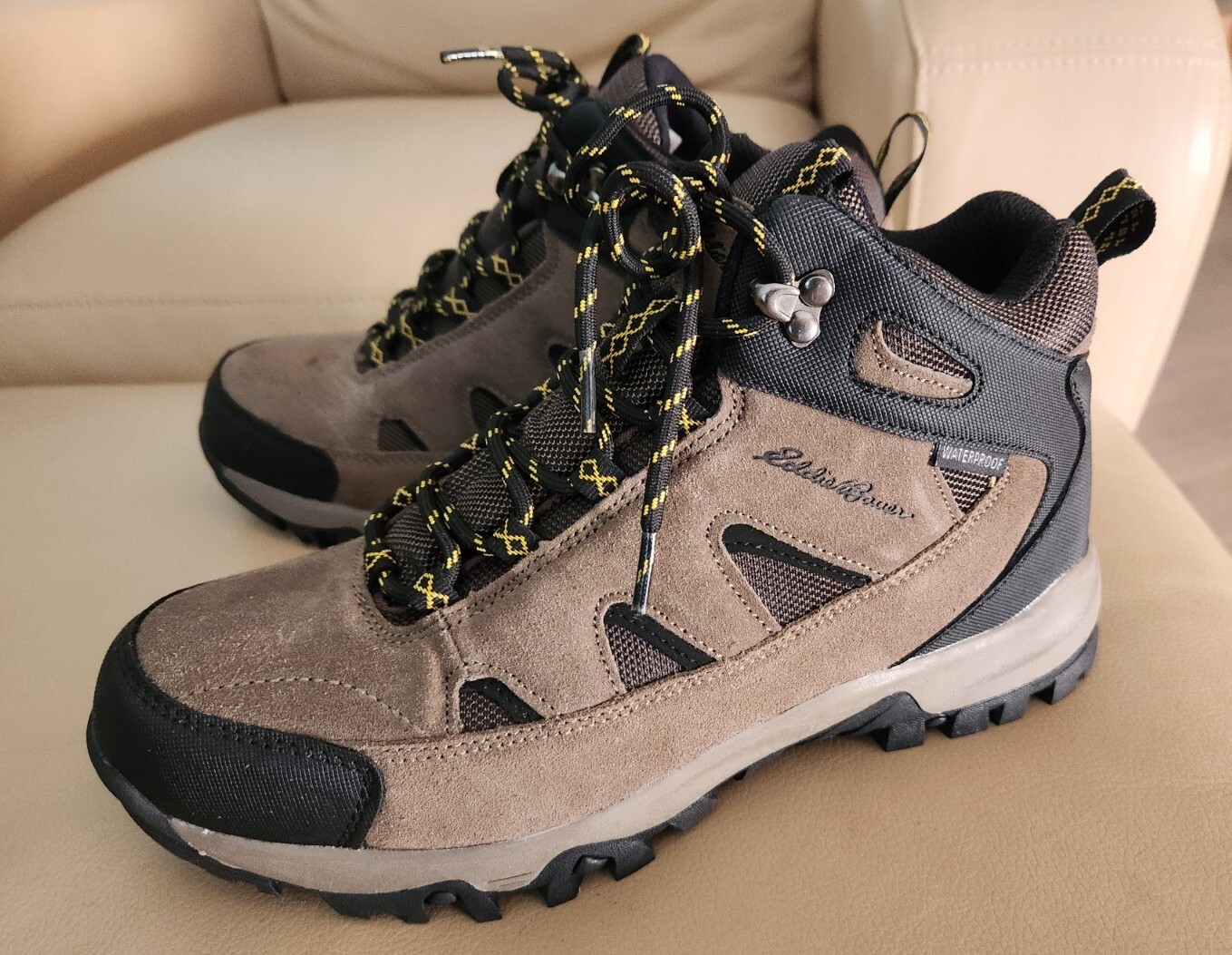 EDDIE BAUER *BRIGHTON* MEN'S MIDHEIGHT WATERPROOF HIKING BOOTS US SIZE 8.5 MED eBay