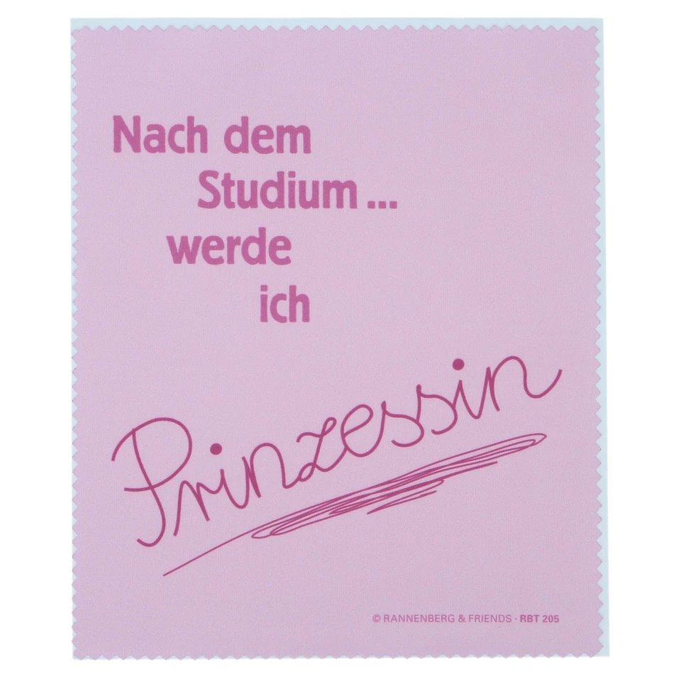 Brillenputztuch "Nach dem Studium" Rannenberg & Friends Mikrofasertuch Brille