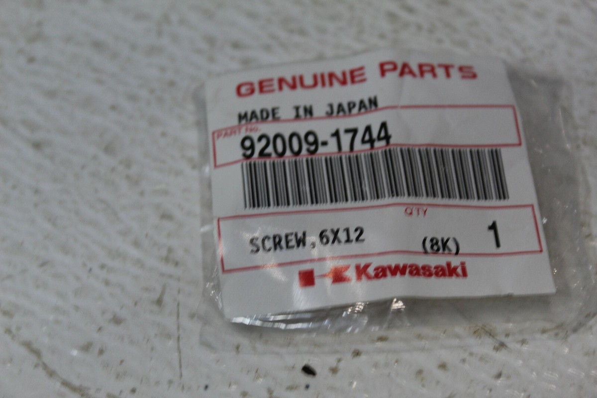 OEM Kawasaki Screw 6x12 VN ZX VN1500 VN800 ZX1200 1995-2005 92009