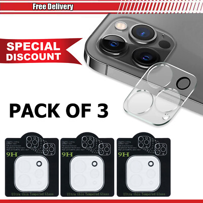 3er Pack Hartglas Kamera Linse Schutz Hülle für Apple iPhone 13 Pro Max