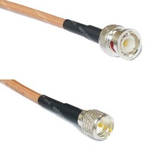 RG142 BNC MALE to MINI UHF MALE Coaxial RF Cable USA-Ship Lot